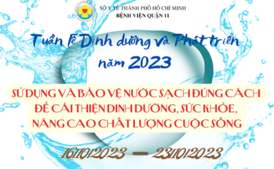 Tuần lễ Dinh dưỡng và Phát triển năm 2023: Sử dụng và bảo vệ nước sạch đúng cách để cải thiện dinh dưỡng, sức khỏe, nâng cao chất lượng cuộc sống